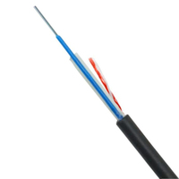 Cable de Fibra Óptica ADSS Mini de 3.0mm, Redondo, para Interiores y Exteriores, de 2-288 Hilos, Monomodo/Multimodo, con Cubierta de PE/AT, Suministro de Fábrica FTTH