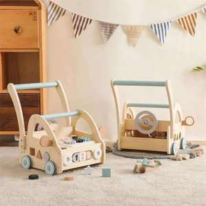 Offre Spéciale CE CPC certifié jouets en bois pour enfants centre d'activité multifonctionnel unisexe enfant en bas âge pousser marcheur apprentissage <span class=keywords><strong>marche</strong></span> bébé - Product Image 5