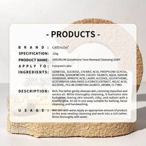 Savon Nettoyant en Profondeur GreenLem à Succès : Glutathion, Acide Kojique, Extrait de Graine de Camellia Sinensis – Savon Éclaircissant et Blanchissant pour le Visage - Product Image 5