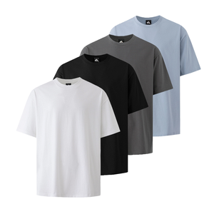 Camisetas lisas al por mayor para hombre, camiseta blanca personalizada para hombre, camisetas 100% algodón, camisetas extragrandes para verano - Product Image 1