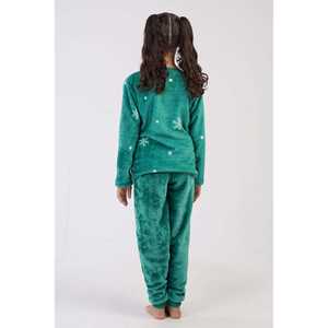 ชุดนอนเด็กผู้หญิง แขนยาว ผ้าฝ้ายออร์แกนิค 100% ปลายแขนรูปไข่ คอเสื้อนุ่ม ลายการ์ตูน สำหรับฤดูใบไม้ร่วง ฤดูใบไม้ผลิ ฤดูหนาว (7-8/13-14) - Product Image 1