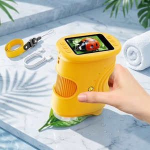 Microscopio Digital Portátil Resistente a Caídas para Niños, Carcasa Elegante y Colorida; un Regalo Educativo y Enriquecedor - Product Image 1