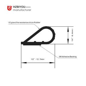 S88 <span class=keywords><strong>Joint</strong></span> de <span class=keywords><strong>porte</strong></span> Fire & Smoke-Bande de <span class=keywords><strong>caoutchouc</strong></span> auto-adhésive - Product Image 2