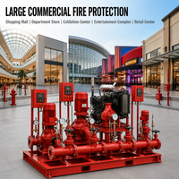 Ensemble complet de pompes anti-incendie pour centre commercial, pompe jockey électrique diesel