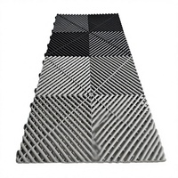 Dalles de garage emboîtables en PP imperméables, revêtement de sol modulaire en plastique, tapis de sol pour lavage de voitures, atelier extérieur