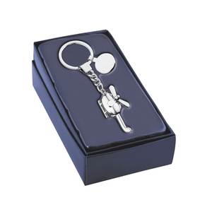 Llavero de helicóptero de aleación con colgante de cuero, llaveros de metal modernos y bonitos para llaves, estilo mosquetón con logotipo personalizado grabado con láser - Product Image 3