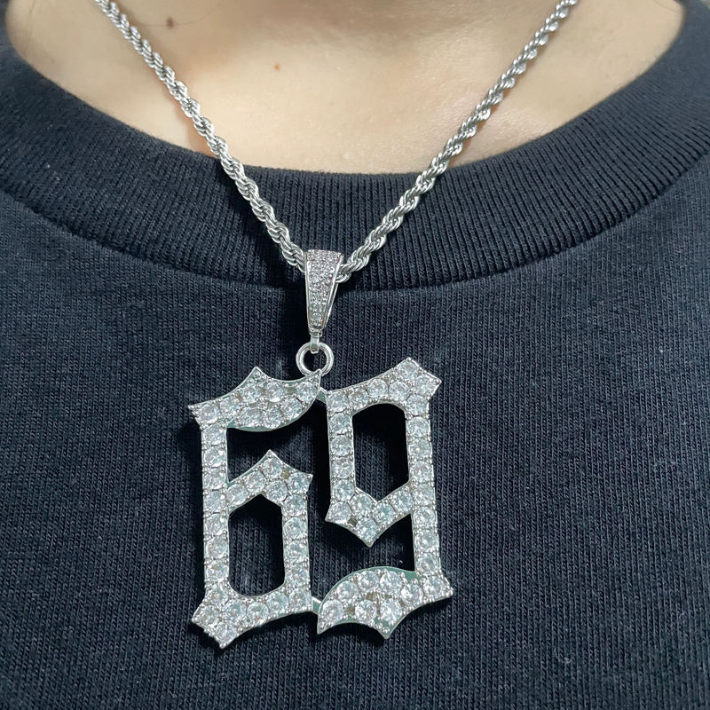 Iced Out 6ix9ine Pendant Necklace - Custom Hip Hop Jewelry with