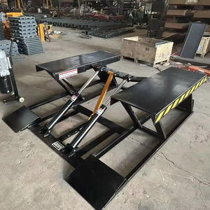 Mini elevador de tijera hidráulica para coche de 4,5 TON, elevador de coche de posición baja con sistema hidráulico, equipo de elevación de coche - Product Image 1