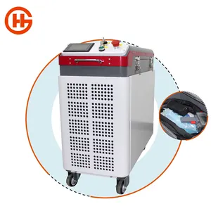 300W new design small cabinet with good appearance good quality convenient mobile rust oil removal laser cleaning machine