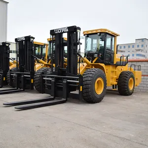 4WD 15ton 20ton Off road diesel forklift outdoor machine all rough terrain forklift with EPA Euro 5 engine optional