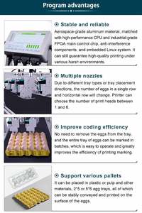 Tự động trứng máy in phun logo thời hạn sử dụng hàng loạt Số Mã Vạch gà gà trứng khay mã hóa đánh dấu máy không Laser - Product Image 3