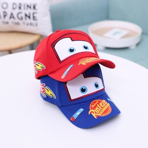 Casquette de baseball <span class=keywords><strong>en</strong></span> <span class=keywords><strong>coton</strong></span> rouge avec broderie de dessin animé mignon, pour enfants de 3 à 8 ans, casquette de camionneur pour garçons - Product Image 4