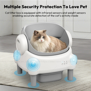 Litière automatique intelligente autonettoyante Elecpet 2025 avec application, contrôle électrique des odeurs, faible bruit pour chats, usage domestique - Product Image 3