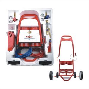 Kit de soudage et de coupe pour chariot cylindrique dans chariot en acier avec bouteilles de gaz de 10l - Product Image 2