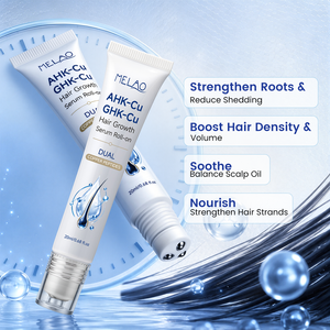 Sérum Capillaire ODM 1% GHK-CU + AHK-CU aux Peptides de Cuivre, Essence Roll-on Double Peptide de Cuivre pour un Cuir Chevelu Plus Épais et des Cheveux d'Apparence Plus Volumineuse - Product Image 1