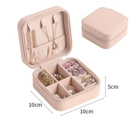 Boîte à bijoux portable en PU pour boucles d'oreilles bagues colliers organisateur de stockage de voyage Type de tiroir étui à bijoux Logo personnalisé usine