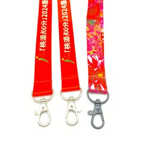 สายคล้องโพลีเอสเตอร์พร้อมสกรีนผ้าไหมและอุปกรณ์เสริมตะขอพิมพ์ออฟเซตสำหรับผู้ถือนามบัตร - Product Image 5