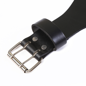 Cinturón de Levantamiento de Pesas Unisex de Cuero Negro de 5 mm, Transpirable, Personalizado, para Entrenamientos de Gimnasio, Levantamiento de Pesas y Entrenamiento - Product Image 5