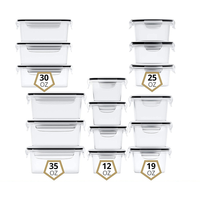 Contenedores de Preparación de Comidas OEM ODM para Cocina, Tapas Personalizadas, Libres de BPA, Transparentes, de Plástico PP, Multifuncionales, para Almacenamiento de Alimentos