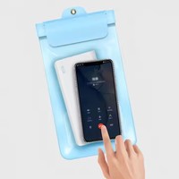 Sac étanche en PVC durable pour smartphones, pochette tactile étanche pour téléphone portable avec crochet pour la natation et la dérive, protection de téléphone mobile