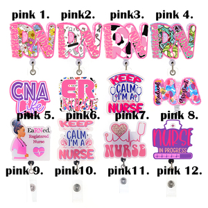 Nuevos estilos: Porta credenciales de acrílico Scrub Life RN CNA <span class=keywords><strong>ER</strong></span>, serie médica, para estudiantes de enfermería, carrete para credencial RN, artículos de regalo para enfermeras. - Product Image 2