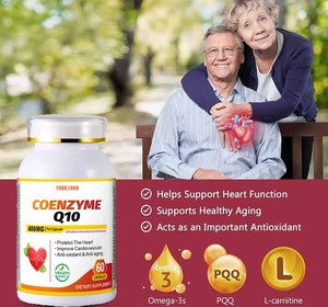 Suplementos de Coenzima <span class=keywords><strong>Q10</strong></span> Herbal de Marca Privada em Cápsulas <span class=keywords><strong>Softgel</strong></span> Veganas para Saúde do Coração, Cápsulas de Coenzima <span class=keywords><strong>Q10</strong></span> Omega 3 - Product Image 4