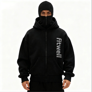 बैलाकलव गैंडे जिप अप कस्टम कैमो मेन्स हेवीवेट स्ट्रीटवियर आपके अपने लोगो को उच्च गुणवत्ता वाले लोगो - Product Image 4