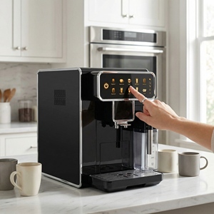 Pequeña Máquina de Espresso Semiautomática con Bomba y Vaporizador de Leche para Uso Doméstico - Product Image 5