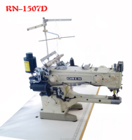 Machine à coudre industrielle à entraînement direct, point plat, point interlock, prix bas, MACHINE À POINT CACHE RN-1507D
