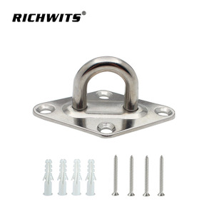 ตะขอแขวนประตูสแตนเลส RICHWITS รูปทรงเพชร 304 316 แผ่นตาไก่สำหรับงานทางทะเล ผิวขัดเงา - Product Image 2