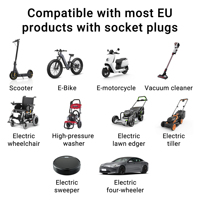 Nouveau chargeur de véhicule électrique Type 2 Prise EU Allemagne AC 16A pour usage domestique et extérieur pour moto électrique/planche à roulettes/trottinette électrique