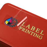 Autocollant de transfert en vinyle adhésif imperméable imprimé UV avec logo personnalisé, étiquette durable pour l'extérieur, pour la marque et l'emballage