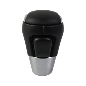 Pommeau de levier de vitesse ergonomique en plastique noir avec capuchon argenté et en fibre de carbone pour Mazda CX 5 - Product Image 4