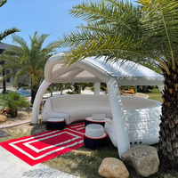 Air Circular Sofa Canapé gonflable pliable portable avec table gonflable et tente d'ombrage