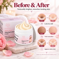 Crème éclaircissante et blanchissante au niacinamide fermenté pour la zone du bikini, les parties intimes, les genoux foncés et les aisselles, crème corporelle éclaircissante
