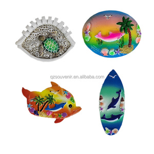 Logo personnalisé OEM Bali Fidji Islande <span class=keywords><strong>Maurice</strong></span> Palau Seychelles Tahiti Sea Life 3D Aimant de réfrigérateur Souvenir Aimant de réfrigérateur en résine - Product Image 2