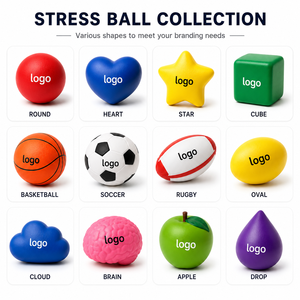 Cadeau promotionnel, utilisation quotidienne, balle anti-stress en PU en forme de cœur, impression personnalisée, jouet anti-stress à presser pour les événements d'entreprise, les campagnes, les écoles - Product Image 5