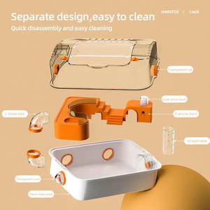 Vente chaude Protection de l'environnement Matériau acrylique Grande cage à <span class=keywords><strong>hamster</strong></span> transparente de luxe - Product Image 2