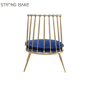 Nuevo diseño de oro Color cobre marco de acero inoxidable Cantori Aurora hecho bajo sillón - Product Image 4