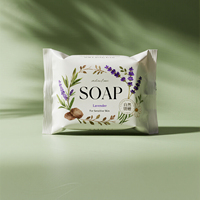 Sachet d'emballage personnalisé faite main pour savon, faible MOQ, type pochette oreiller ou pochette dorsale, pour usage industriel