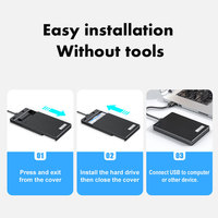 Boîtier externe pour disque dur SSD de 2,5 pouces, design horizontal, rouge, USB 3.1 Gen 2, vente en gros pour console de jeu, échange à chaud