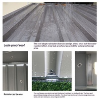 Abri de jardin métallique extérieur préfabriqué, abri de jardin métallique imperméable pour moto et vélo
