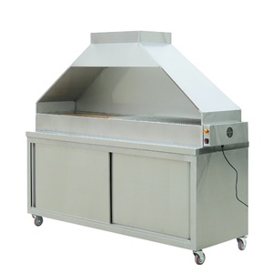 Parrilla Rotatoria de Carbón Comercial de Acero Inoxidable con <span class=keywords><strong>Motor</strong></span> Eléctrico, Capacidad de 12 kg, Control Táctil y Seguridad contra Llamas - Product Image 5