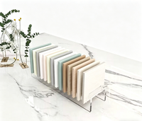 Présentoir en acrylique transparent pour échantillons, support organisateur pour carreaux, bois et nuanciers