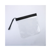 Bolsa con cremallera de joyería de moda con logotipo personalizado de alta calidad, pequeña bolsa de embalaje con cierre de cremallera transparente de PVC