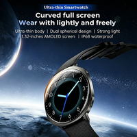 Nouvelle montre connectée M301, écran AMOLED incurvé rond, appel, réveil, lampe de poche, suivi de la santé, montre connectée de fitness pour femmes