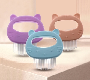 Peine para mascotas Gatos para flotar Peine de agujas para el cabello Masaje de belleza Peine para orejas de gato Cepillo para gatos Suministros para mascotas - Product Image 3