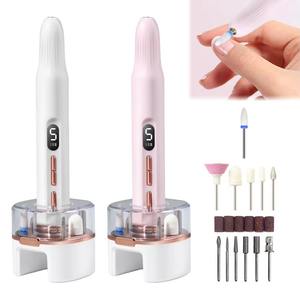 1 ensemble de perceuse à ongles professionnelle, machine à poncer les ongles électrique, fraiseuse pour manucure, ensemble d'outils pour retirer le vernis gel - Product Image 1