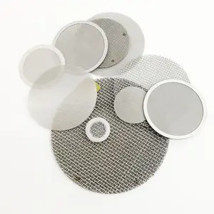 20 40 80 100 micron mesh Stainless steel extrusion screen wire mesh disc screen filter for plastic extruder pelletizer changer