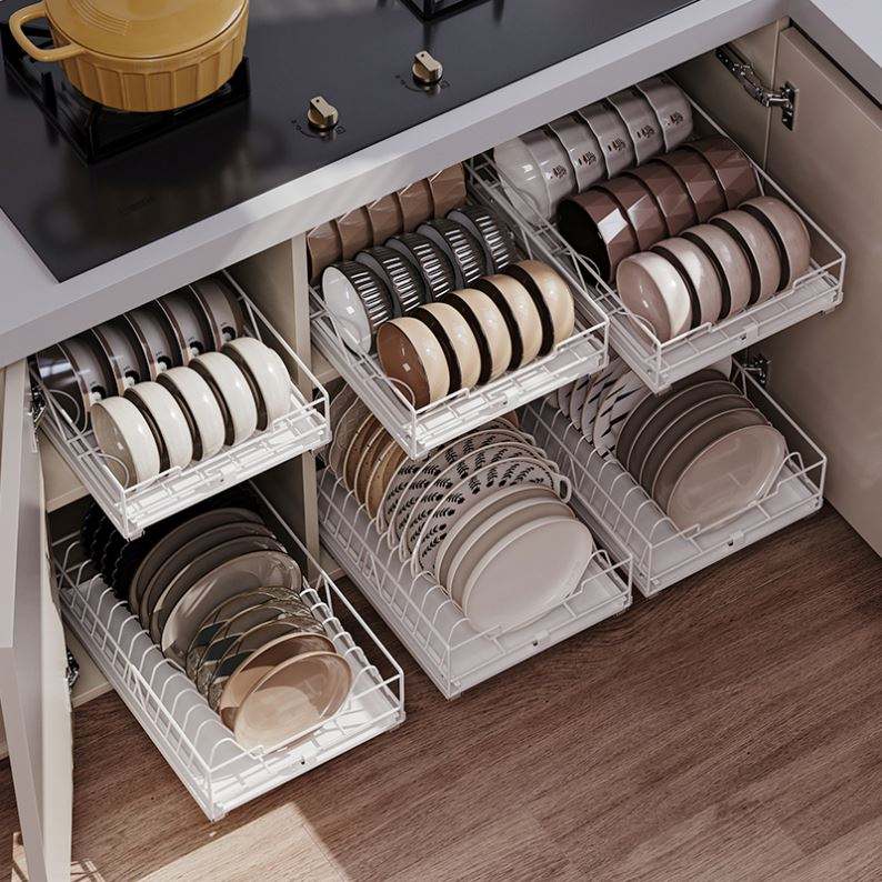 Dish Drying Rack Plate Dividers For Drawers Pull Out Dish Rack